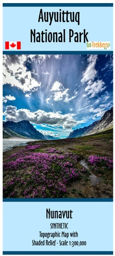 Auyuittuq National Park map - SYNTHETIC
