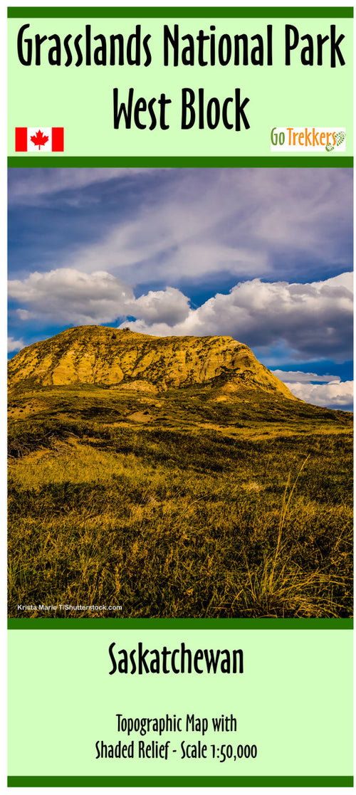 Grasslands National Park West Block Map