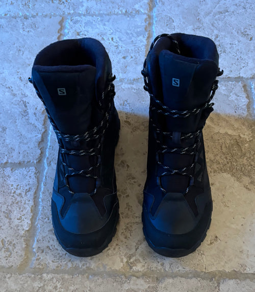 Salomon Quest 4 Gore-Tex Hiking Noots Boots 11.5 Black & Grey