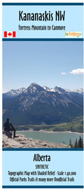 Kananaskis NW Provincial Park map - SYNTHETIC