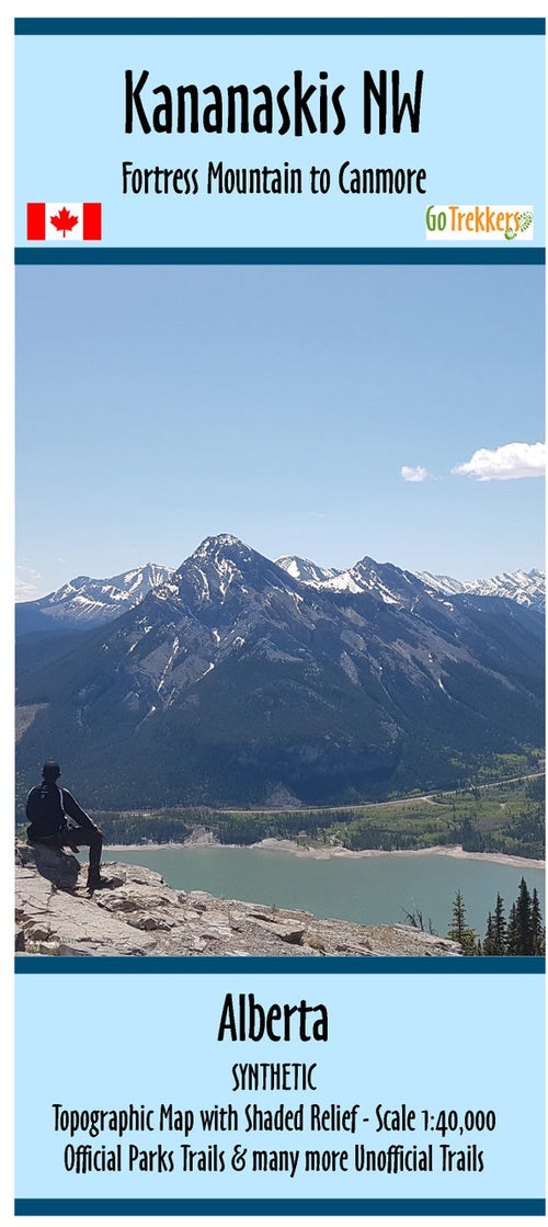 Kananaskis NW Provincial Park map - SYNTHETIC