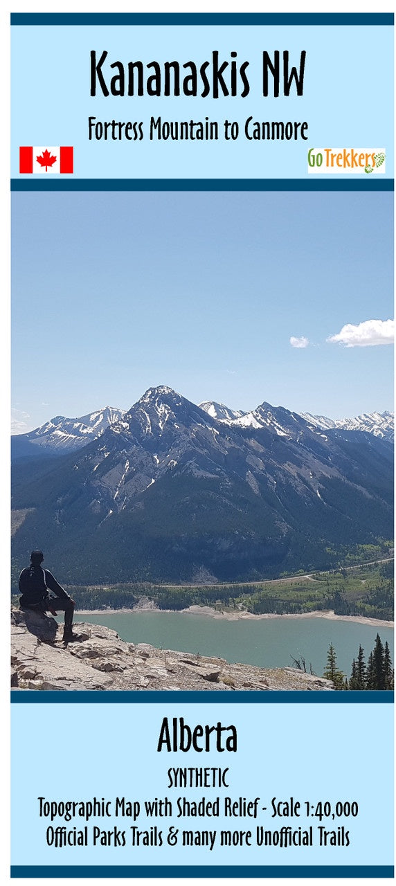 Kananaskis NW Provincial Park map - SYNTHETIC