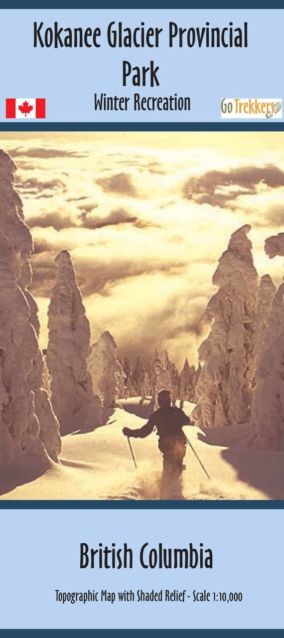 Kokanee Glacier Provincial Park Winter map