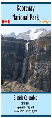 Kootenay National Park map - SYNTHETIC