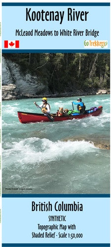 Kootenay River Map - SYNTHETIC