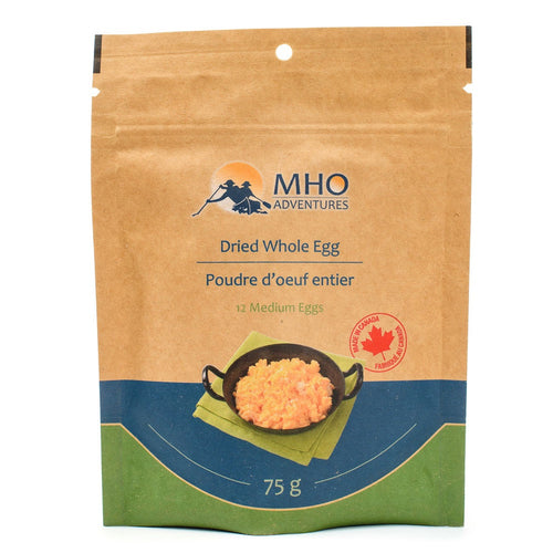 Dried Whole Liquid Eggs - 12 Eggs Per Pouch