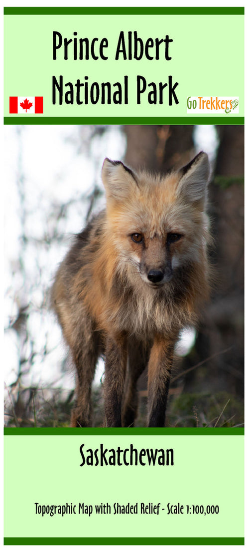 Prince Albert National Park Map- Saskatchewan