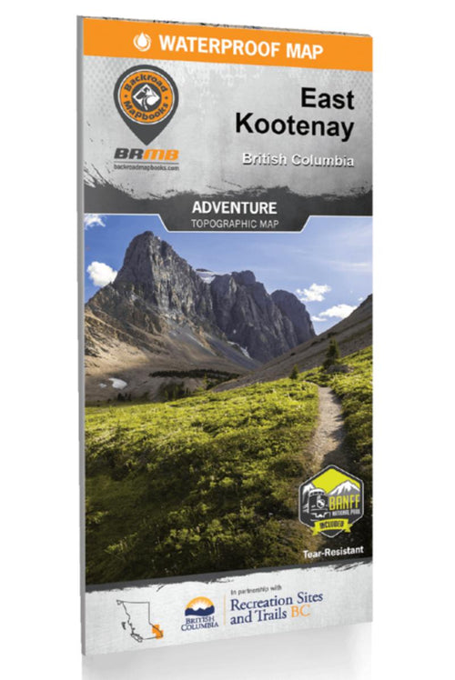 East Kootenay BC-Waterproof Recreation Map