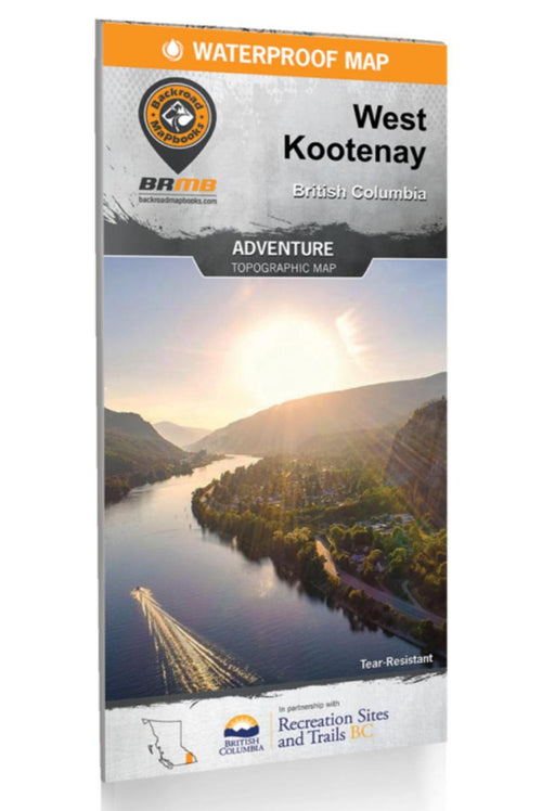 West Kootenay BC- Waterproof Recreation Map