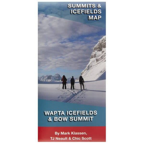 Summits And Icefields Map: Wapta Icefields And Bow Summit